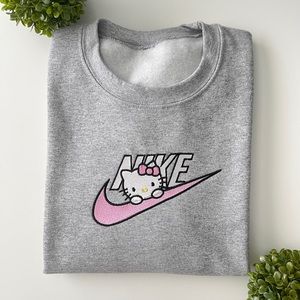 Hello Kitty embroidered Crewneck, sweatshirt